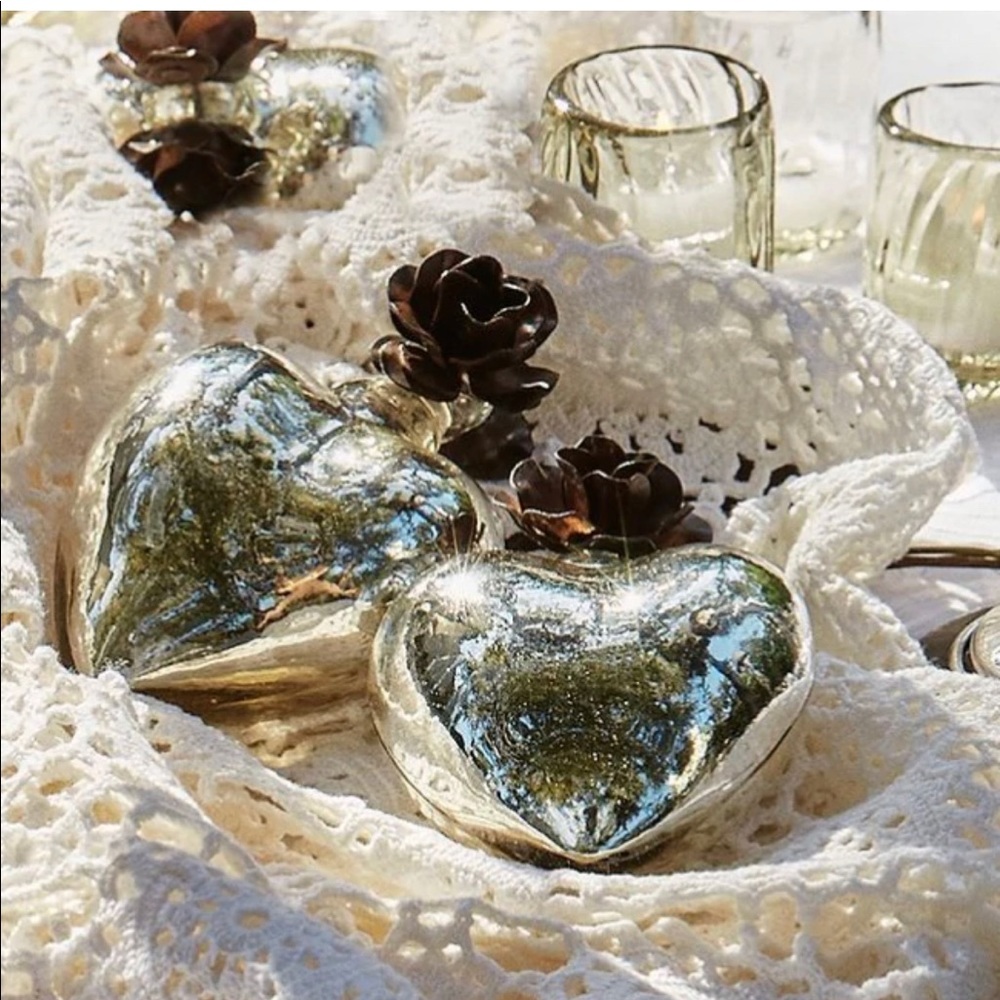 Jan Barboglio Heart - nickel glass